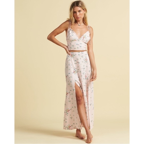 Billabong x Salty Blonde Floral Maxi Skirt - Picture 1 of 13
